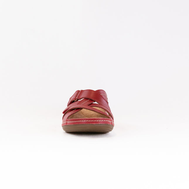 Clarks Cecily Slide (Women's) - Red Leather