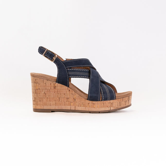Clarks Sabina Sling (Women's) - Navy Nubuck