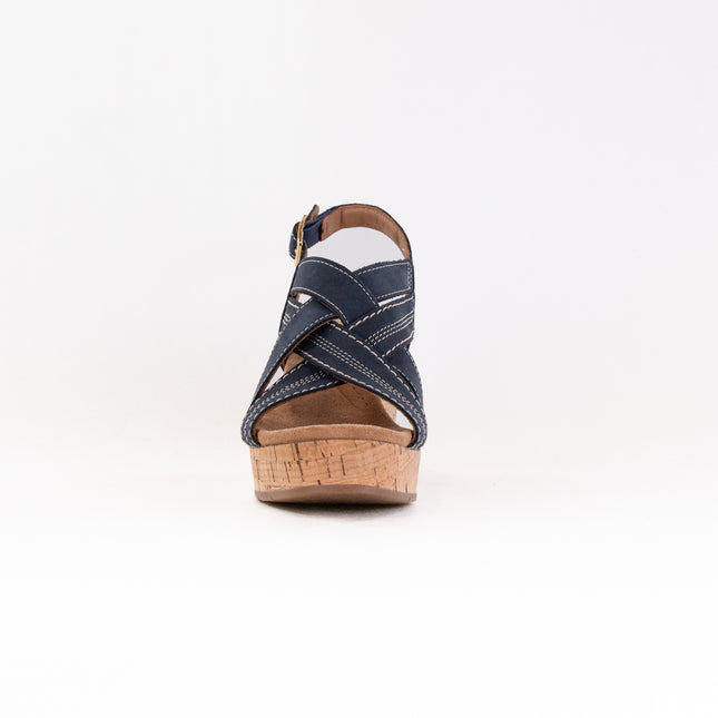 Clarks Sabina Sling (Women's) - Navy Nubuck