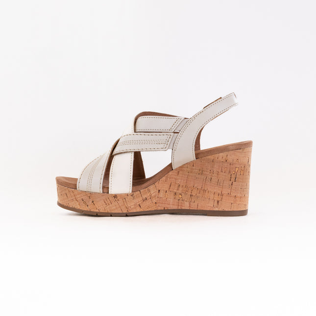 Clarks Sabina Sling (Women's) - Creme Leather