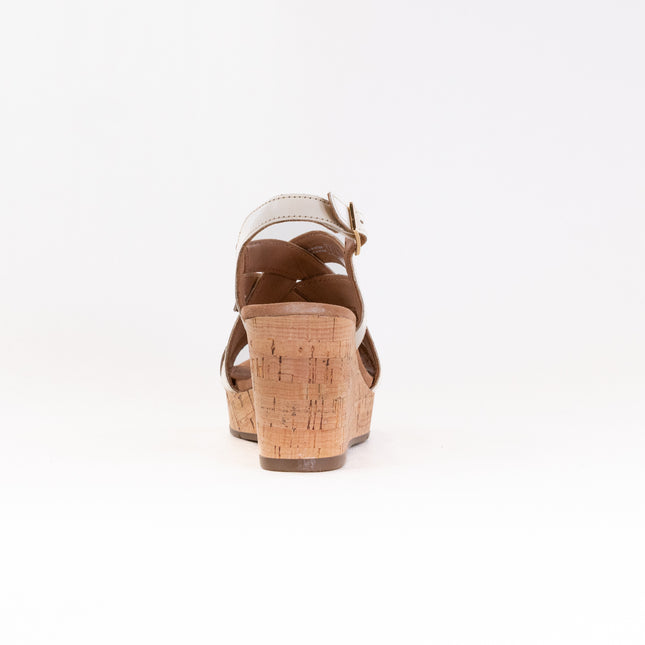 Clarks Sabina Sling (Women's) - Creme Leather