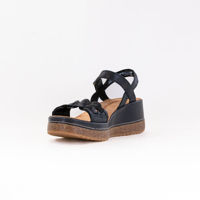 Clarks Kassanda Bar (Women's) - Black Leather