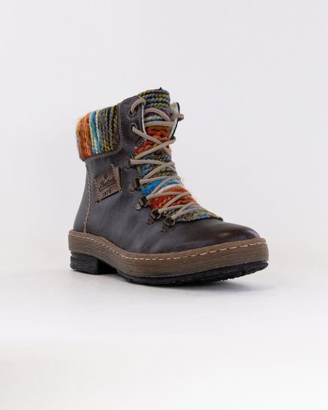 Rieker Z6743 Felicitas (Women's) - Basalt/Orange Multi