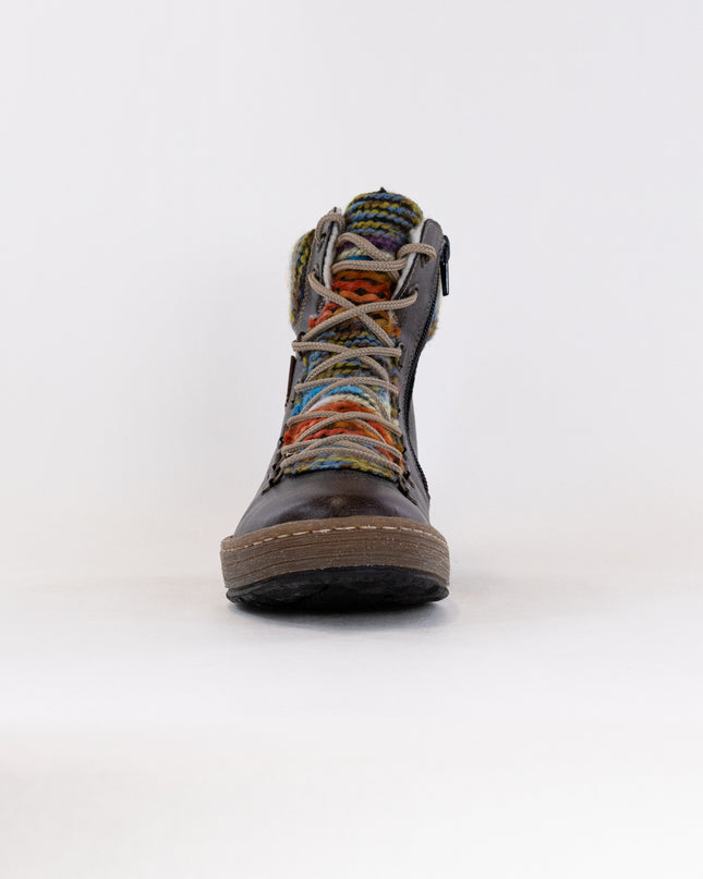 Rieker Z6743 Felicitas (Women's) - Basalt/Orange Multi