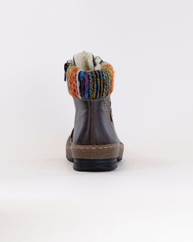 Rieker Z6743 Felicitas (Women's) - Basalt/Orange Multi