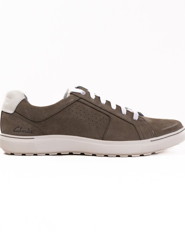 Clarks Mapstone Tie (Men's) - Olive Nubuck