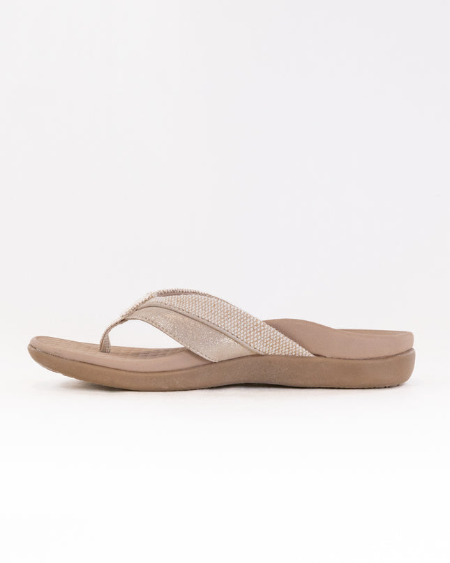 Vionic Shore Toe Post Sandal (Women's) - Natural/Gold