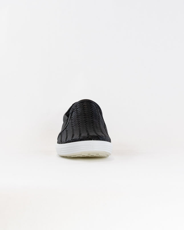 Ecco Soft 7 Woven Slip-on 2.0 (Women's) - Black