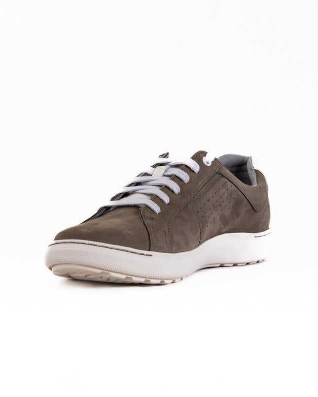 Clarks Mapstone Tie (Men's) - Olive Nubuck