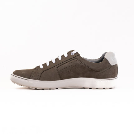 Clarks Mapstone Tie (Men's) - Olive Nubuck