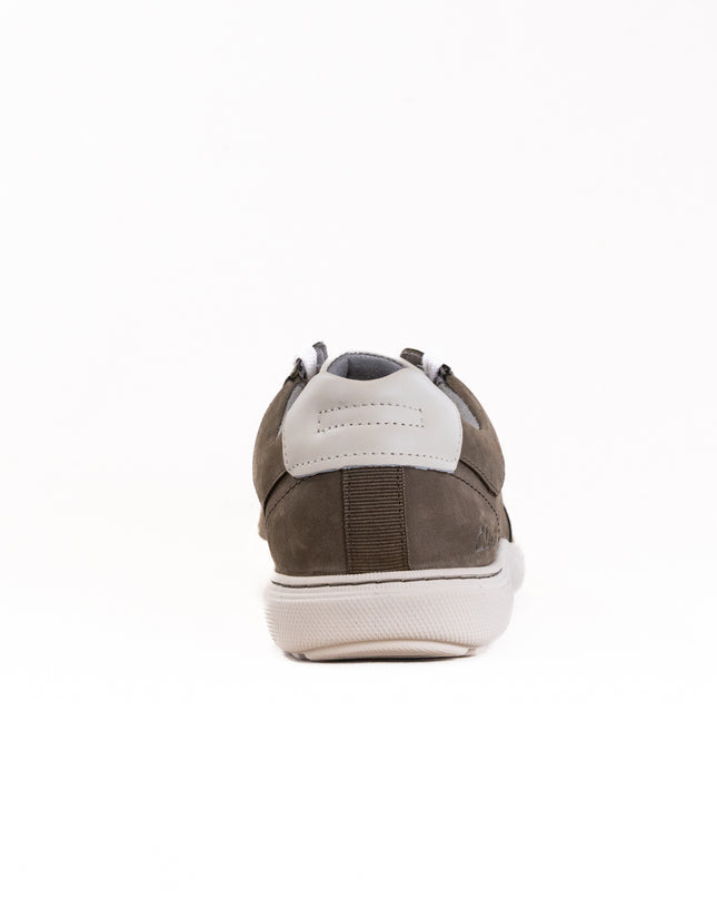 Clarks Mapstone Tie (Men's) - Olive Nubuck