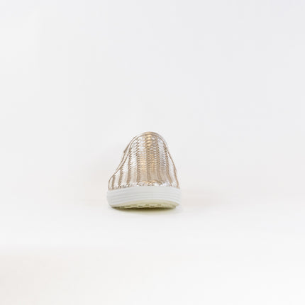 Ecco Soft 7 Woven Slip-on 2.0 (Women's) - Pure White Gold