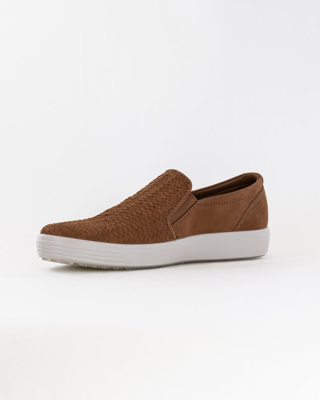 ECCO Men's Soft 7 Woven Slip-On (Men's) - Camel
