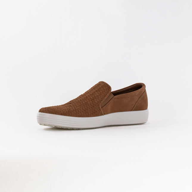 ECCO Men's Soft 7 Woven Slip-On (Men's) - Camel