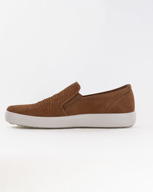 ECCO Men's Soft 7 Woven Slip-On (Men's) - Camel