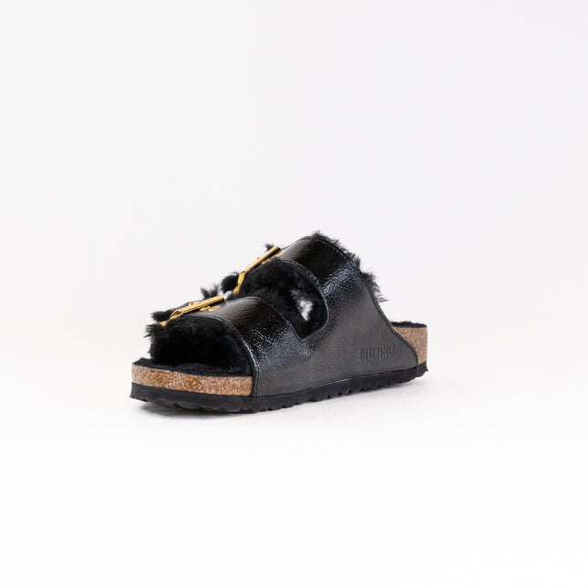 Birkenstock Arizona Shearling Eyelets (Women's) - Naplak Black
