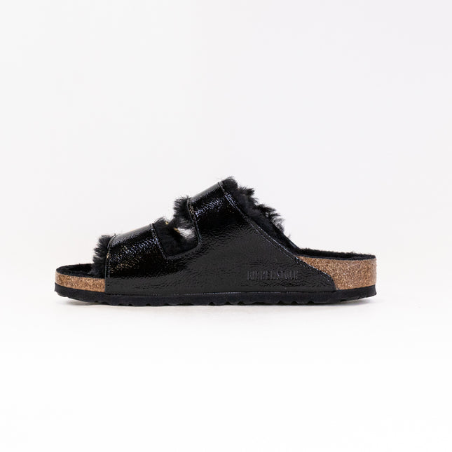 Birkenstock Arizona Shearling Eyelets (Women's) - Naplak Black