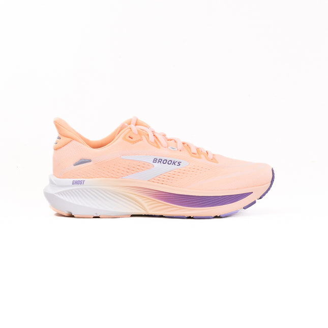 Brooks Ghost 18 (Women’s) - Peach/Grape/Coconut
