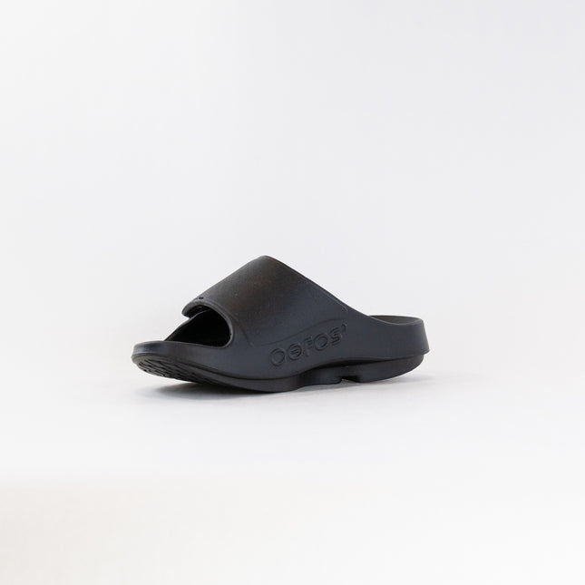 OOFOS OOahh Sport Flex Sandal (Unisex) - Matte Black