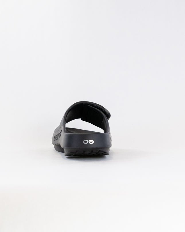 OOFOS OOahh Sport Flex Sandal (Unisex) - Matte Black