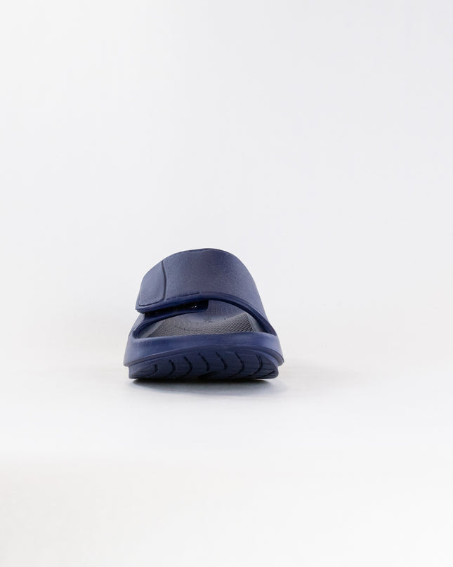 OOFOS OOahh Sport Flex Sandal (Unisex) - Navy