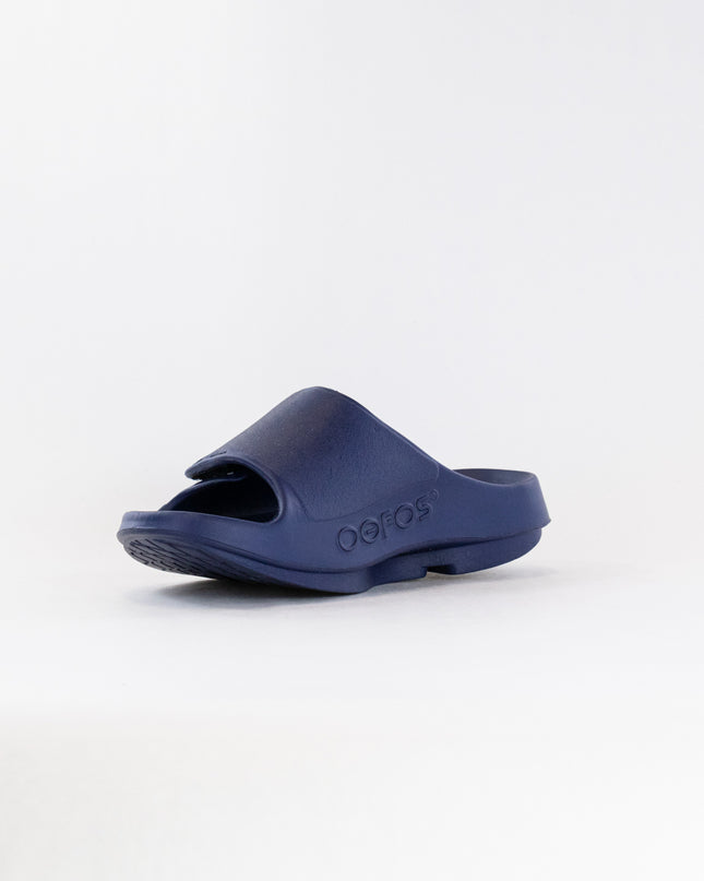 OOFOS OOahh Sport Flex Sandal (Unisex) - Navy