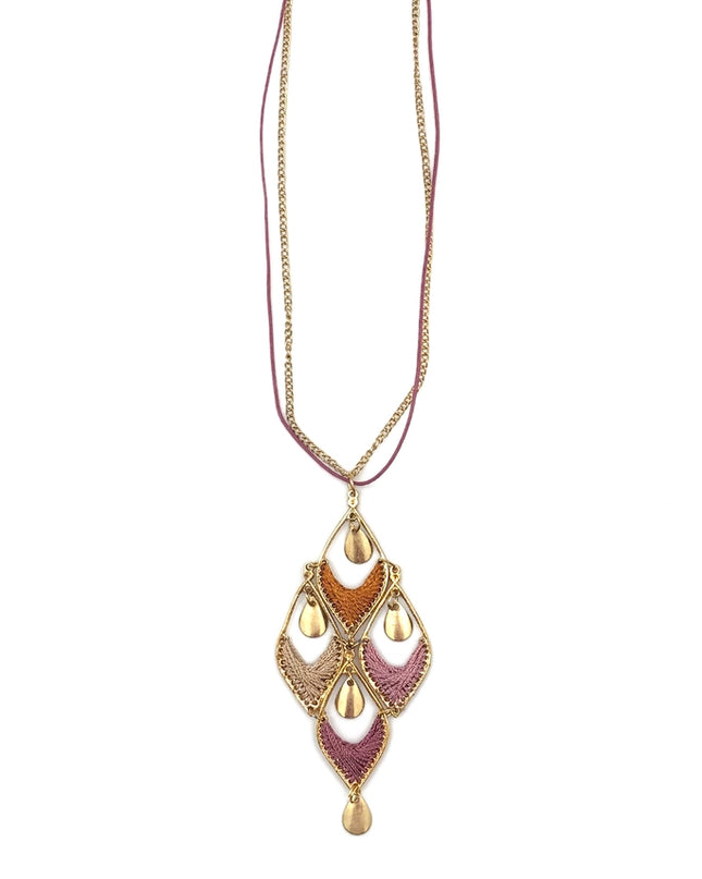 ANJU Sachi Desert Arches Collection Necklace - Diamond Pendant