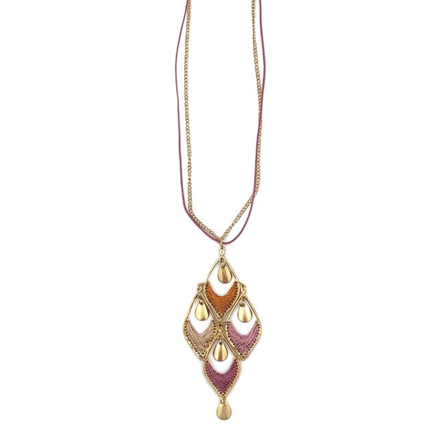 ANJU Sachi Desert Arches Collection Necklace - Diamond Pendant