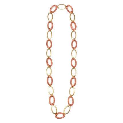ANJU Sachi Terracotta Collection Necklace - Allover Wide Links