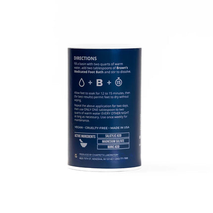 Chiappetta Labs Brown's Medicated Footbath