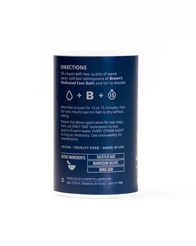 Chiappetta Labs Brown's Medicated Footbath