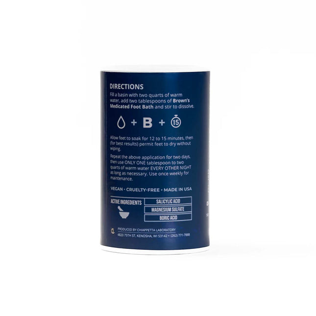 Chiappetta Labs Brown's Medicated Footbath