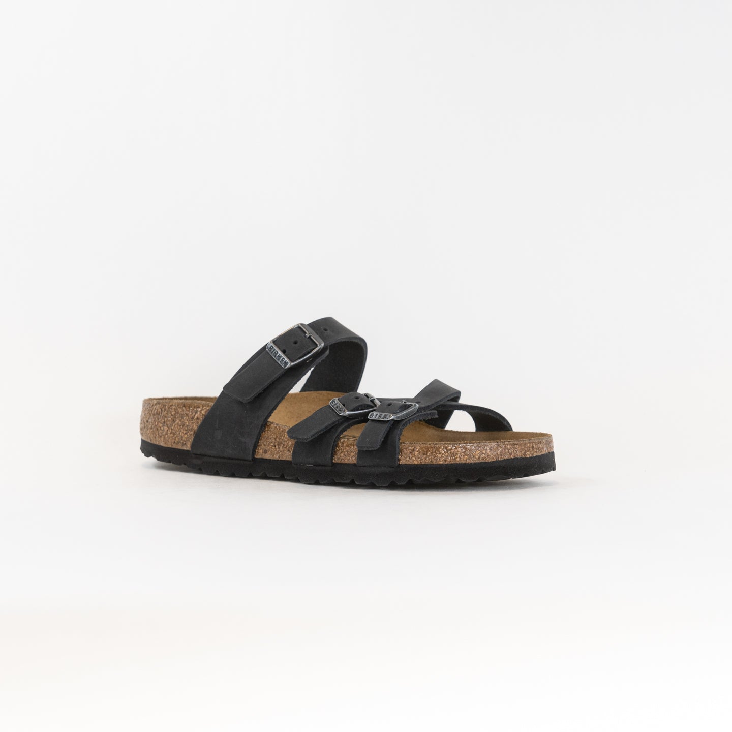 Birkenstock Franca Oiled Leather (Women's) - Black Leather