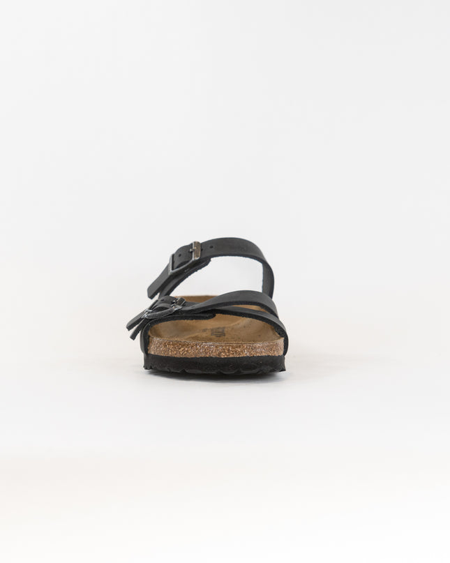 Birkenstock Franca Oiled Leather (Women's) - Black Leather