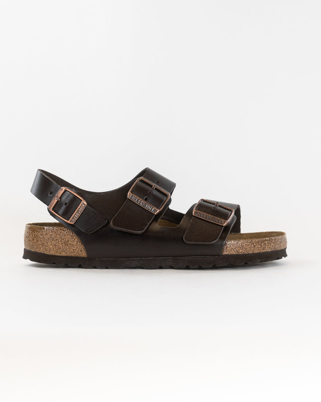 Birkenstock Milano Soft Footbed (Unisex) - Brown Amalfi Leather