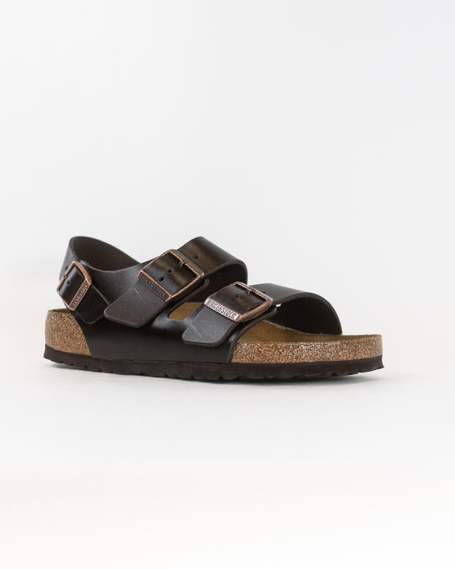 Birkenstock Milano Soft Footbed (Unisex) - Brown Amalfi Leather
