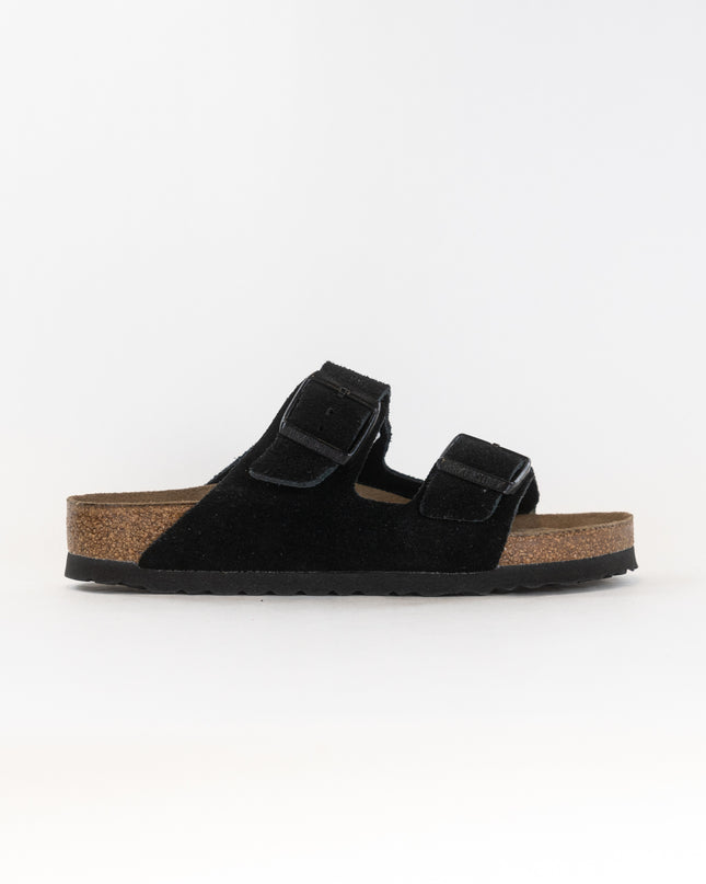 Birkenstock Arizona Soft Footbed (Unisex) - Black Suede