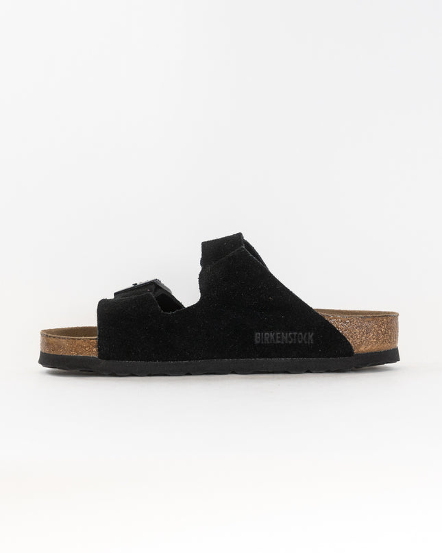 Birkenstock Arizona Soft Footbed (Unisex) - Black Suede