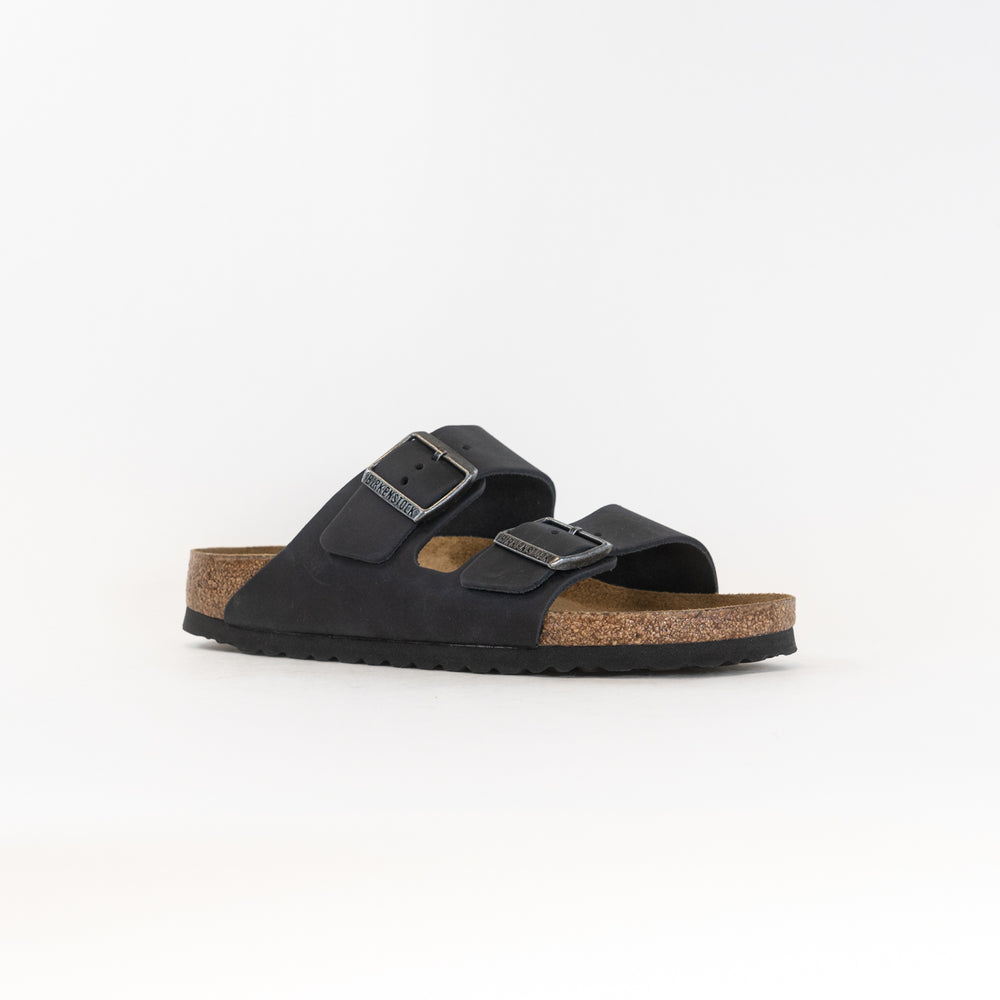 Birkenstock Arizona Soft Footbed (Unisex) - Black Oiled Leather