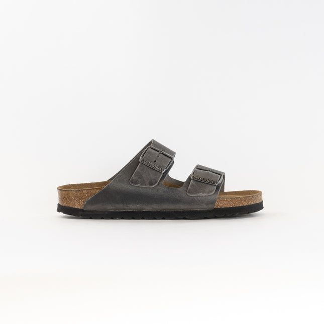 Birkenstock Arizona Soft Footbed (Unisex) - Iron Oiled Leather