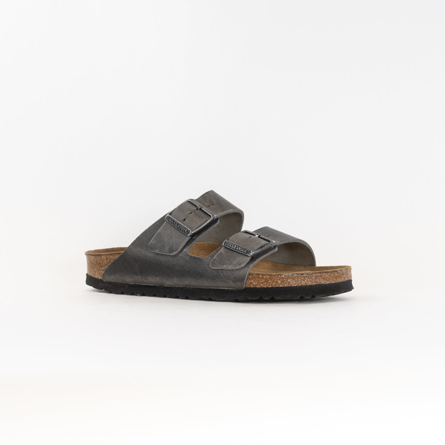 Birkenstock Arizona Soft Footbed (Unisex) - Iron Oiled Leather