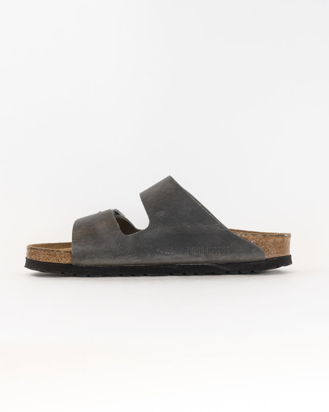 Birkenstock Arizona Soft Footbed (Women's) - Iron Oiled Leather
