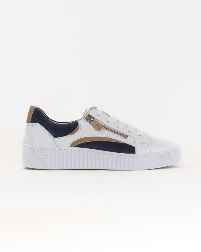Gabor A1 Zipper Sneaker 23.330 (Women's) - White/Blue