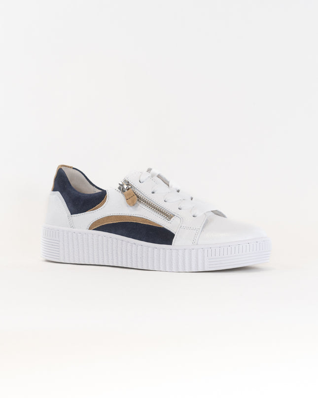 Gabor A1 Zipper Sneaker 23.330 (Women's) - White/Blue