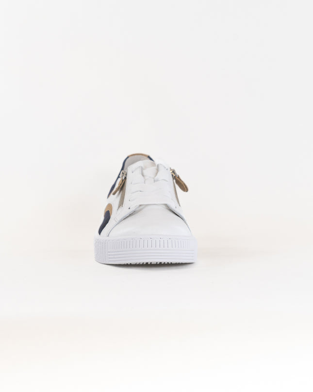 Gabor A1 Zipper Sneaker 23.330 (Women's) - White/Blue