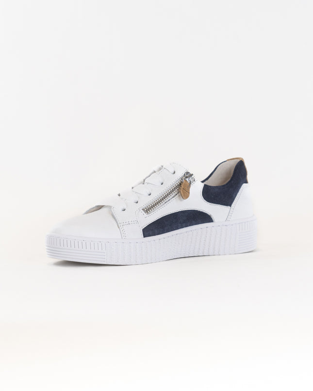 Gabor A1 Zipper Sneaker 23.330 (Women's) - White/Blue
