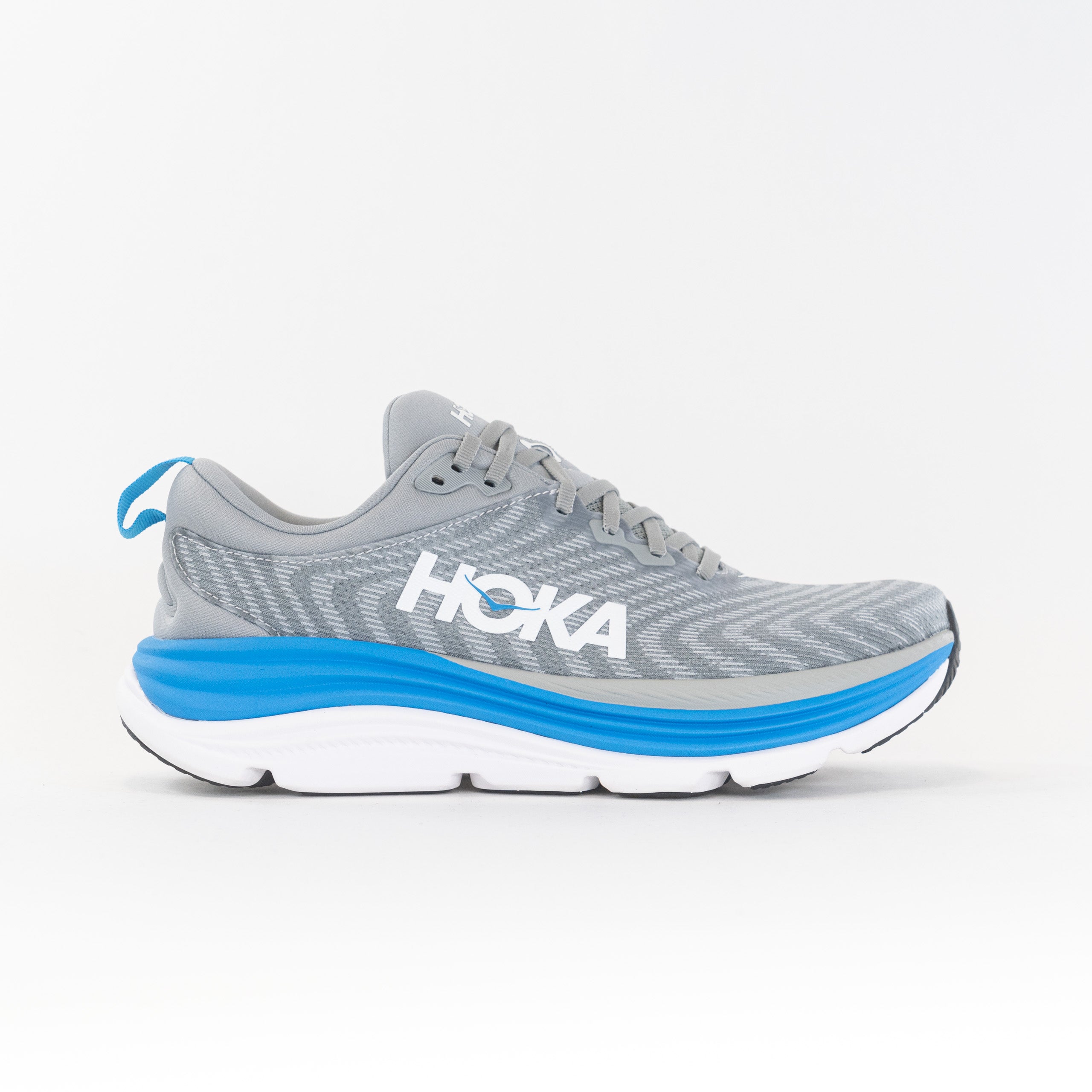 Hoka Gaviota 5 Wide (Men's) - Limestone/Diva Blue