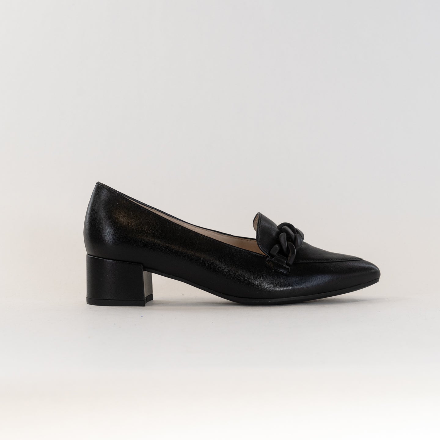 gabor dress shoes Gabor Fashion Black Leather Square Toe Heels Shoes Womens Size US 6