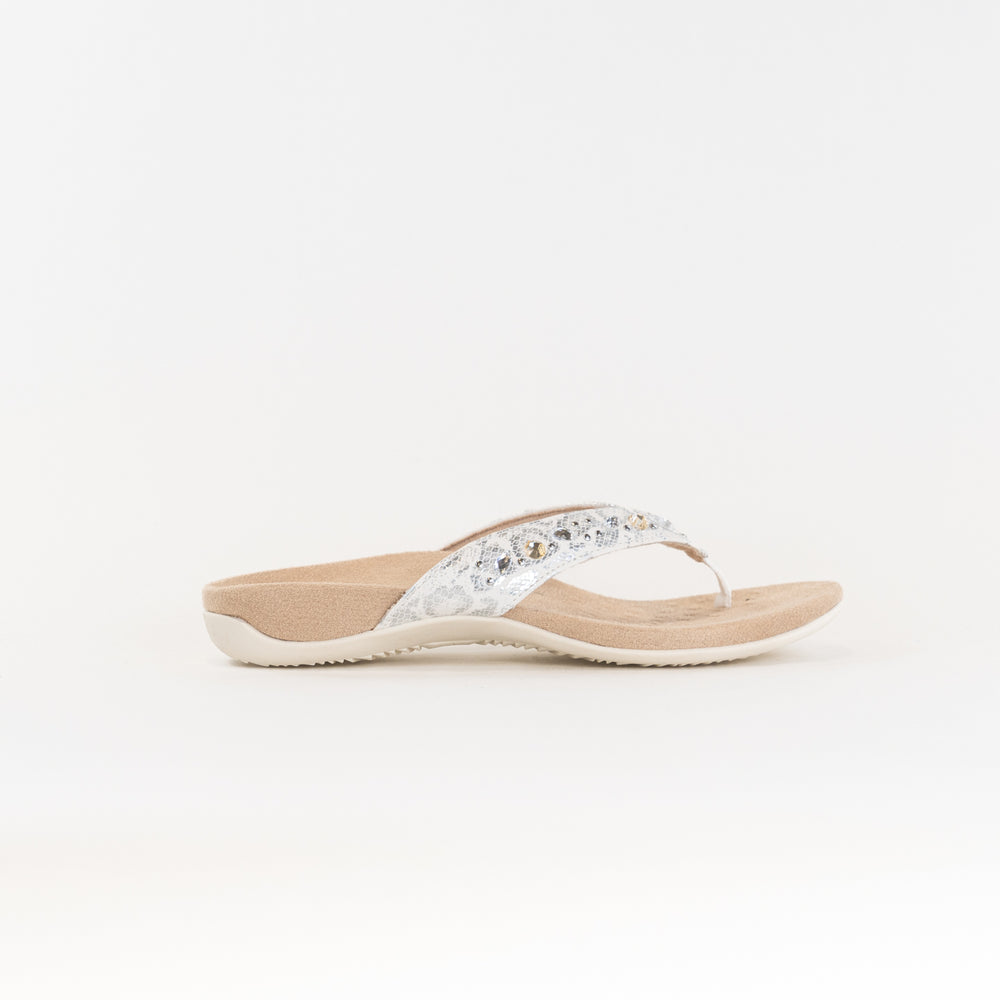 Vionic Lucia Thong Sandal (Women's) - White Leopard