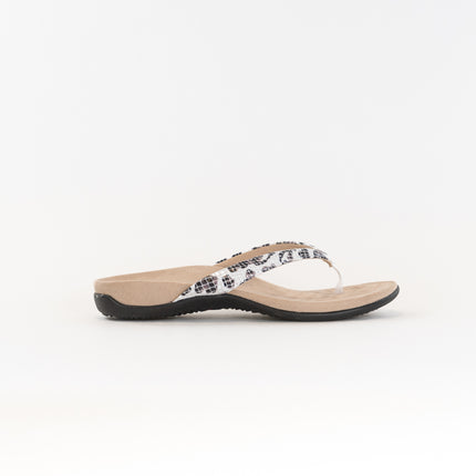 Vionic Dillon Thong Sandal (Women's) - White/Leopard/Snake Skin